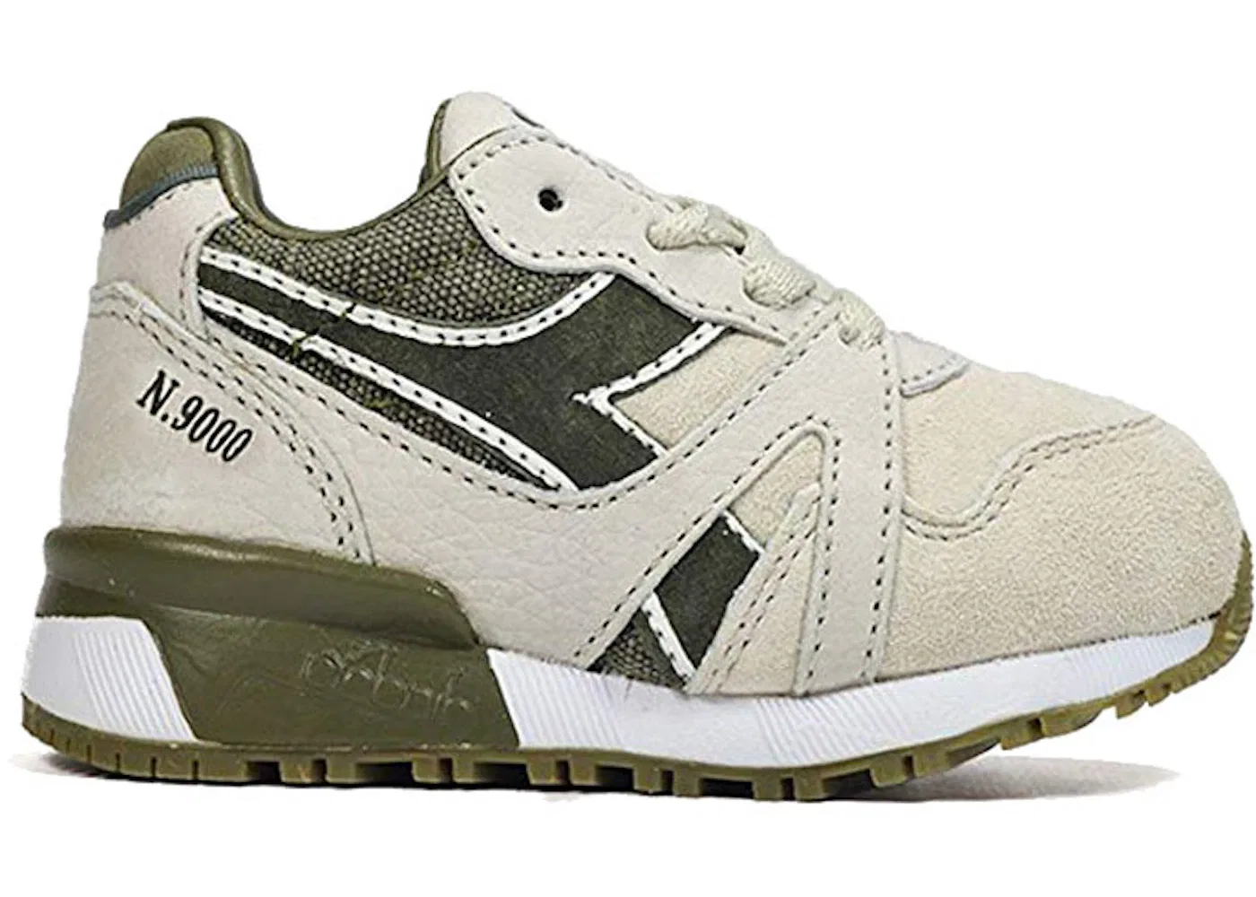 Детские кроссовки для мальчиков с принтом Diadora N9000 x Bait x Dreamworks Shrek Copa, Grey Turbine