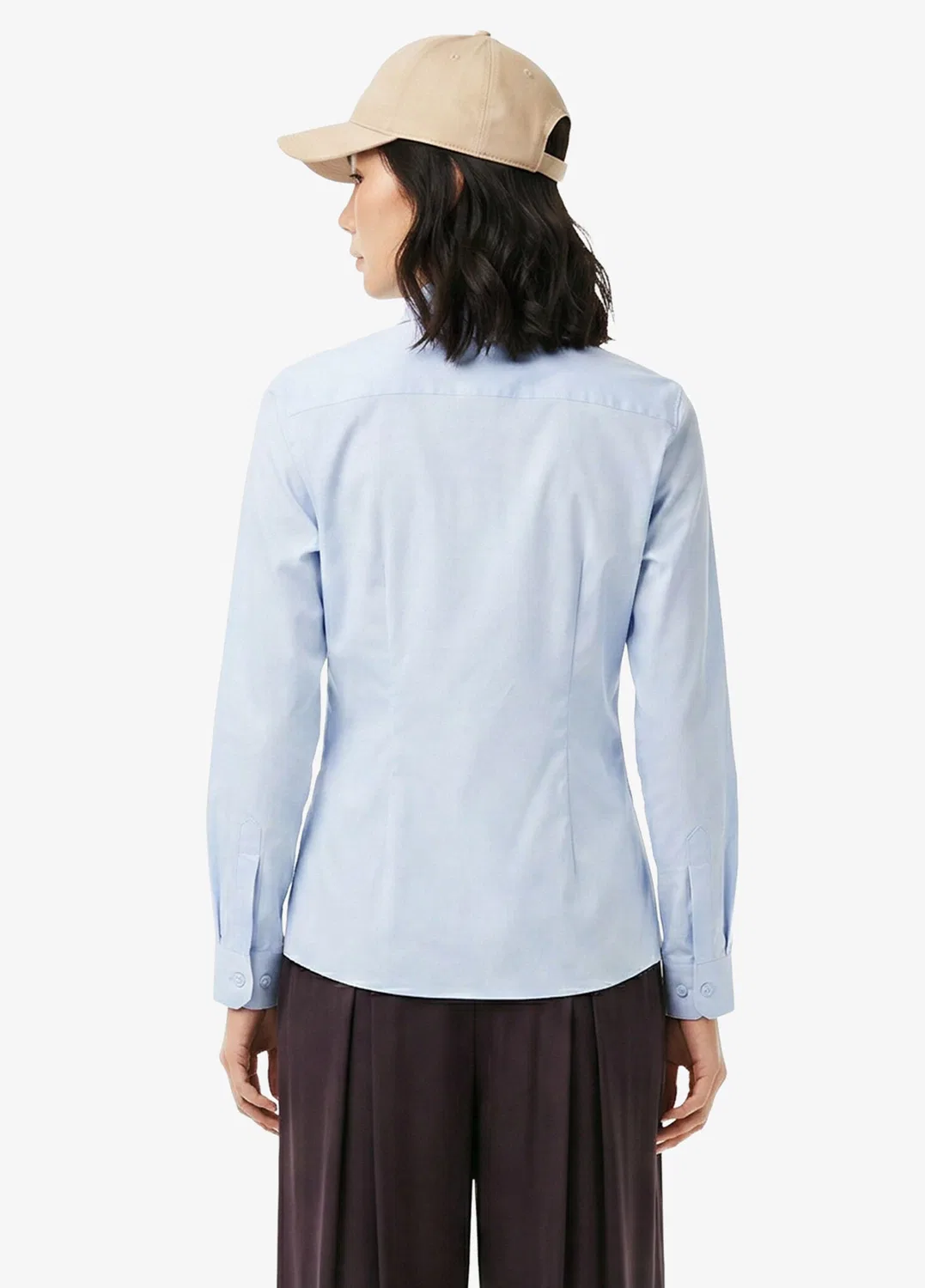 Рубашка женская Lacoste Slim Fit, синяя — фото 2