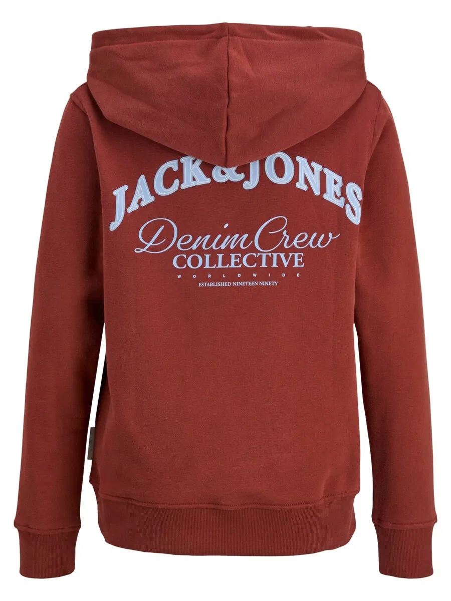 Детская толстовка 'Brandes' красного цвета Jack & Jones Junior — фото 2