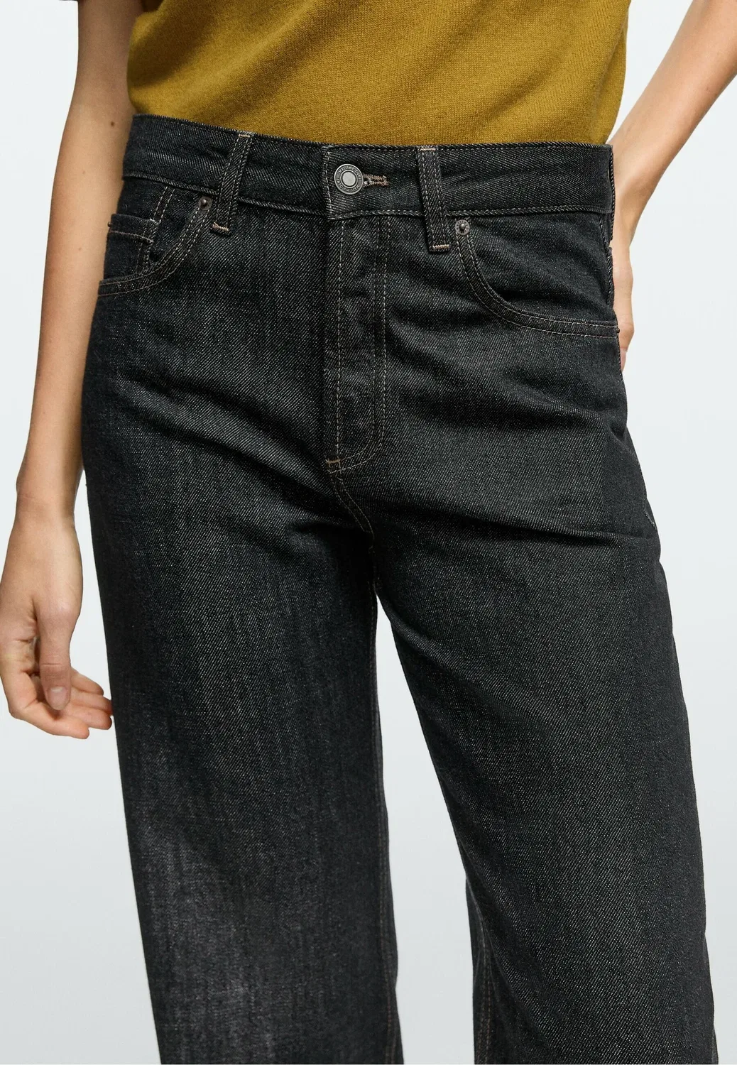 Джинсы свободного кроя Massimo Dutti, Dark Blue — фото 4