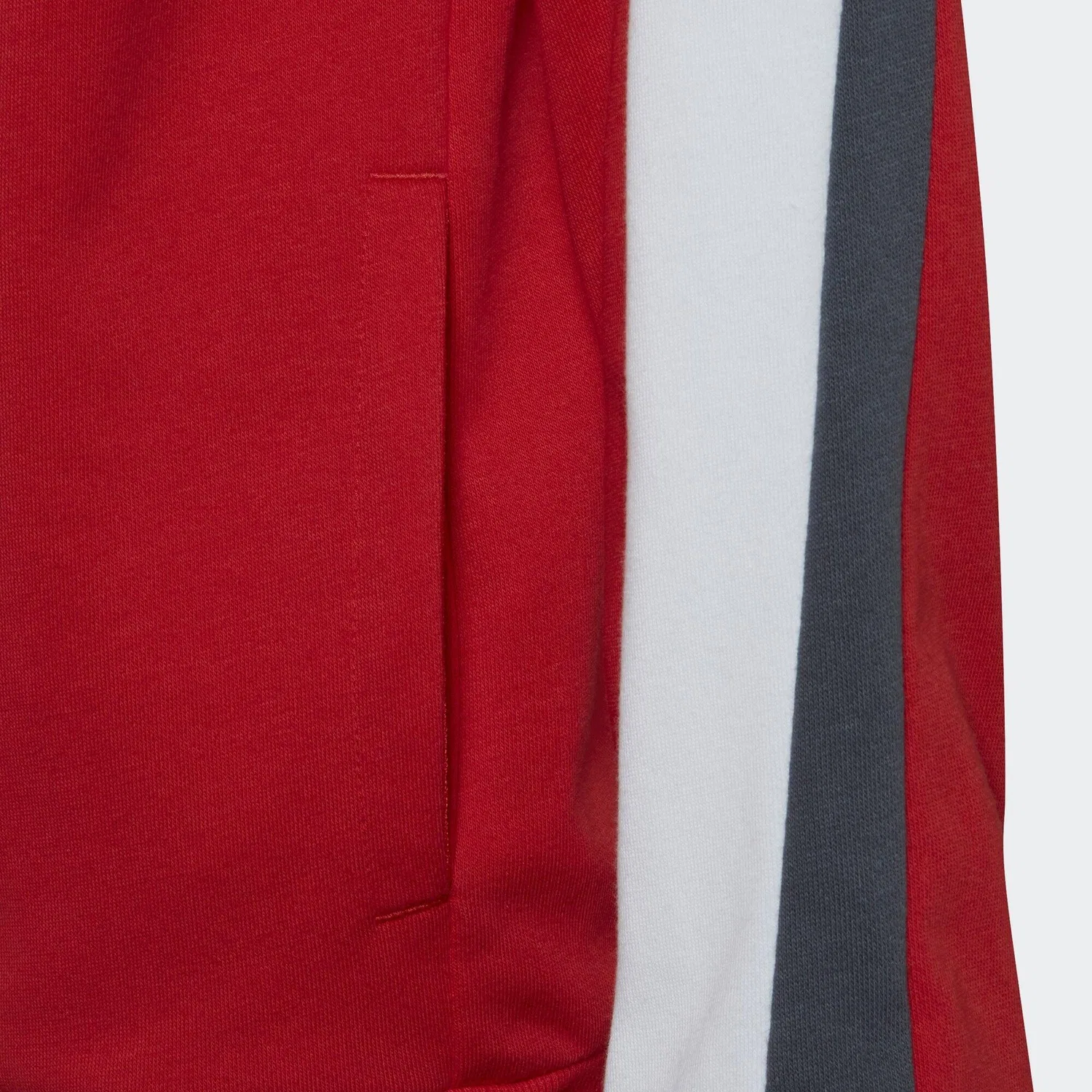 Детский спортивный костюм Colorblock Big Badge of Sport Adidas, Rot Schwarz Grau — фото 4