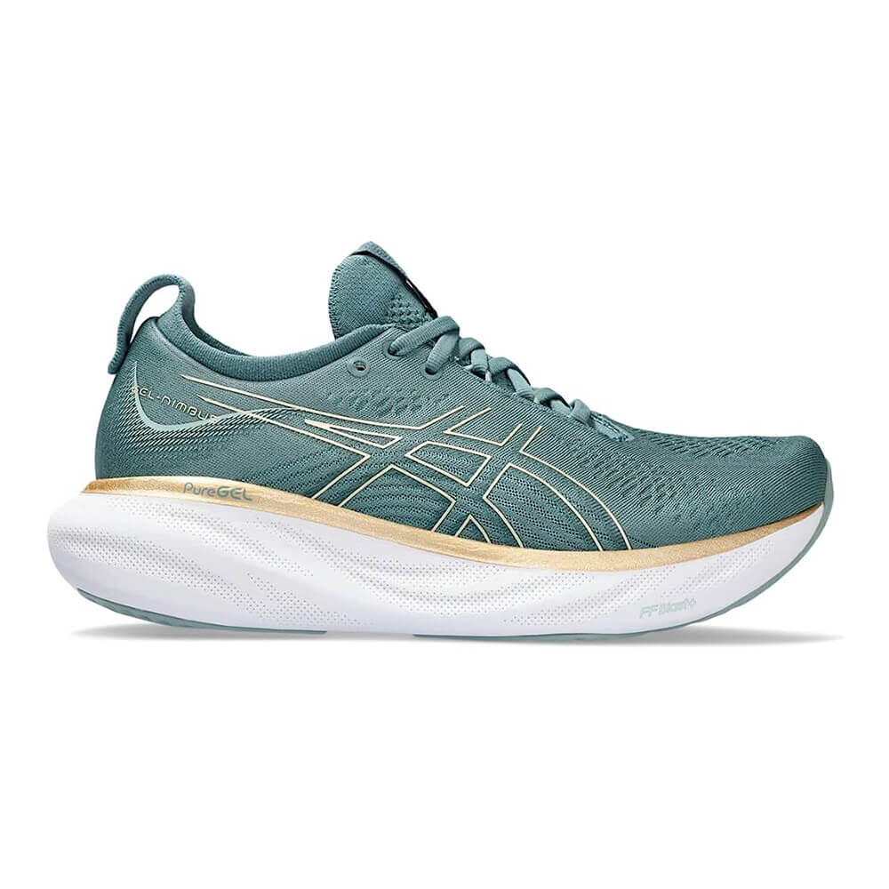 

Кроссовки Asics Women's Gel-Nimbus 25, зеленый/бежевый