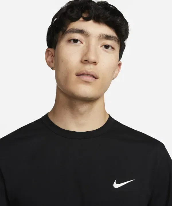 Футболка с коротким рукавом Dri-FIT UV Hyperverse, Nike, черно-белый — фото 3