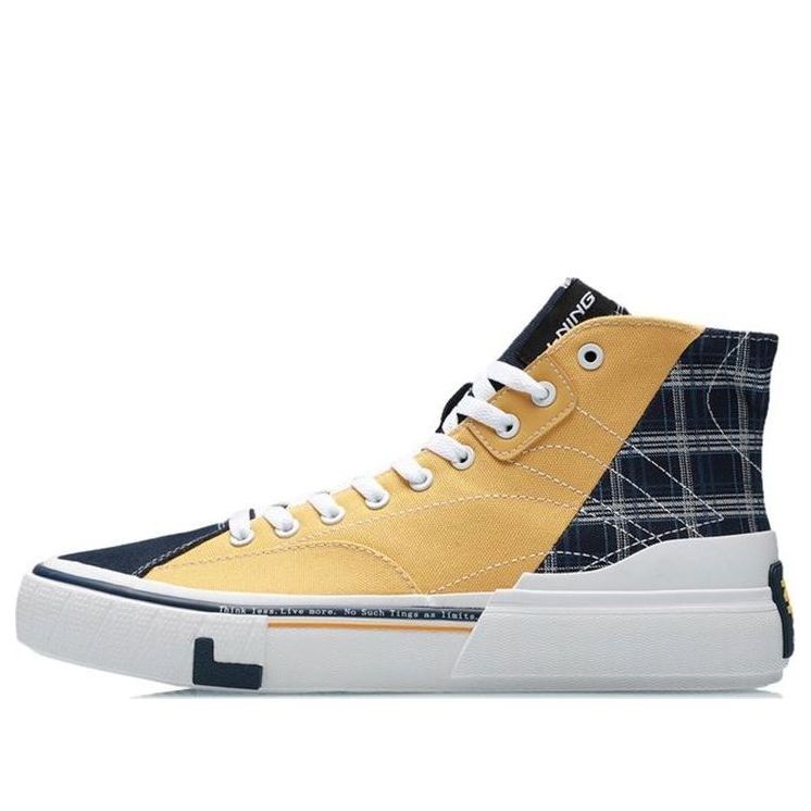 

Кроссовки Li-Ning Weiwu Canvas HI Skate 'Yellow Black', желтый
