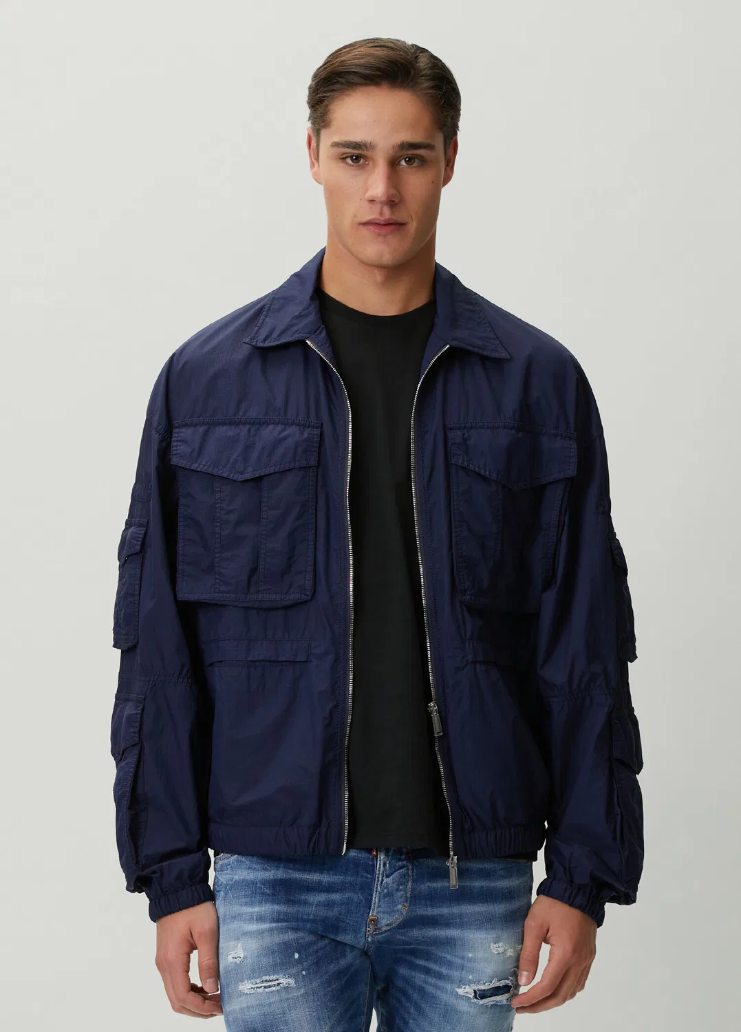 Плащ Dsquared2 Dyed Nylon Kargo, navy