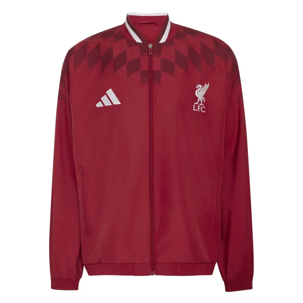 Мужская куртка из футера с принтом Liverpool FC Stadium Adidas, Red — фото 3