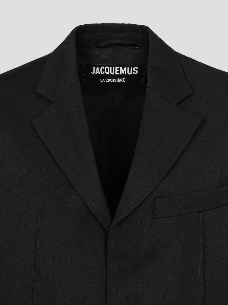 Пиджак оверсайз La Veste D`Homme JACQUEMUS, Black — фото 3