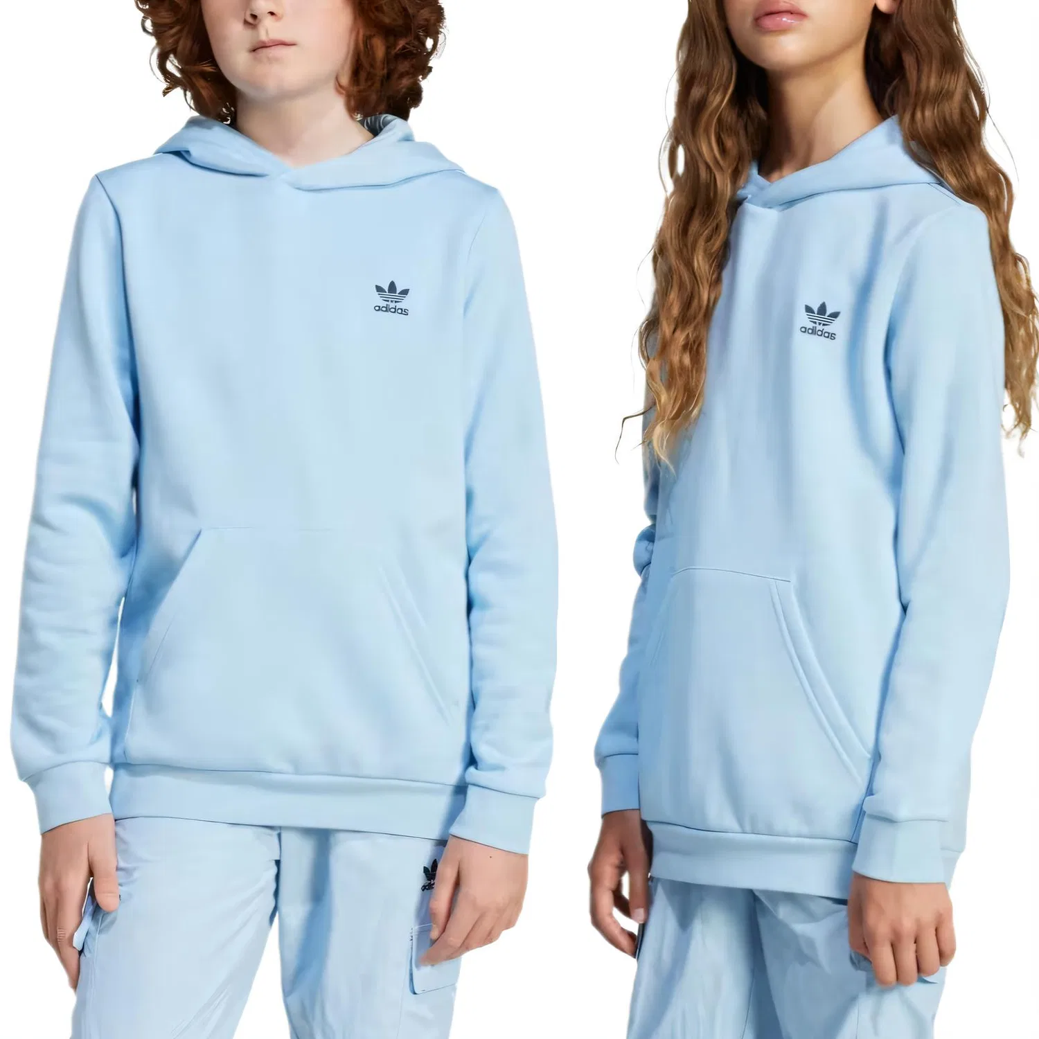 Детская толстовка синяя Adidas Originals, Blue — фото 3