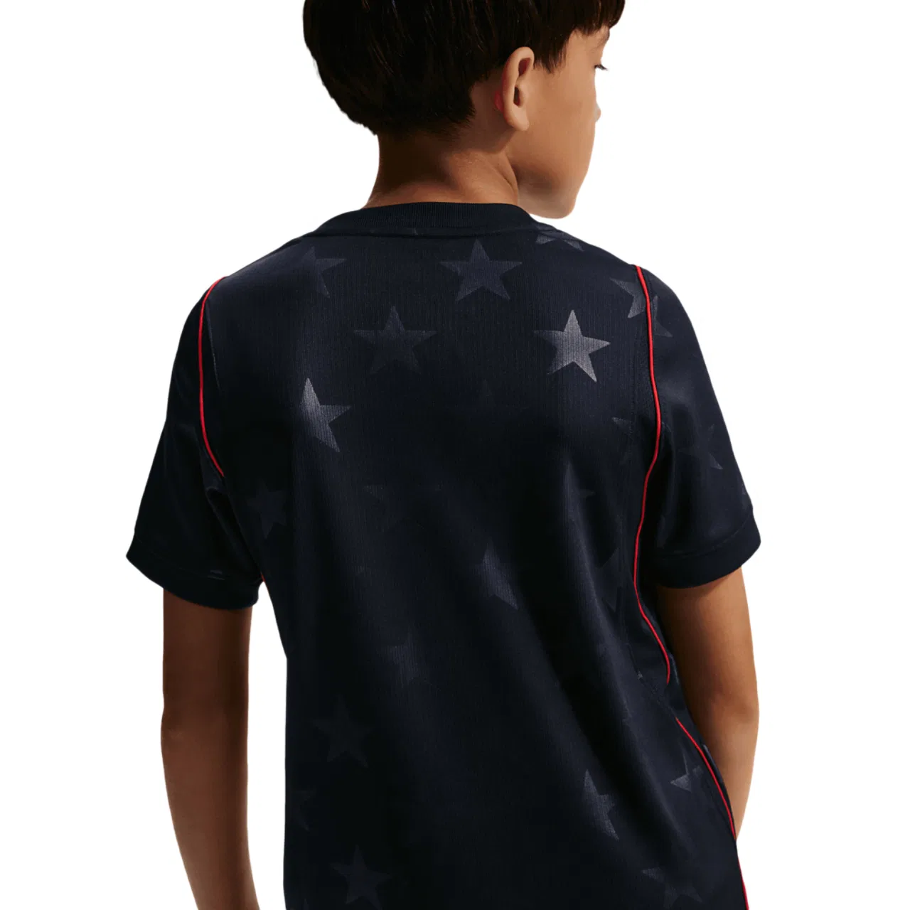 Футболка для мальчиков Dri-FIT USA Stadium Jersey Nike, серебристый/темно-синий — фото 2