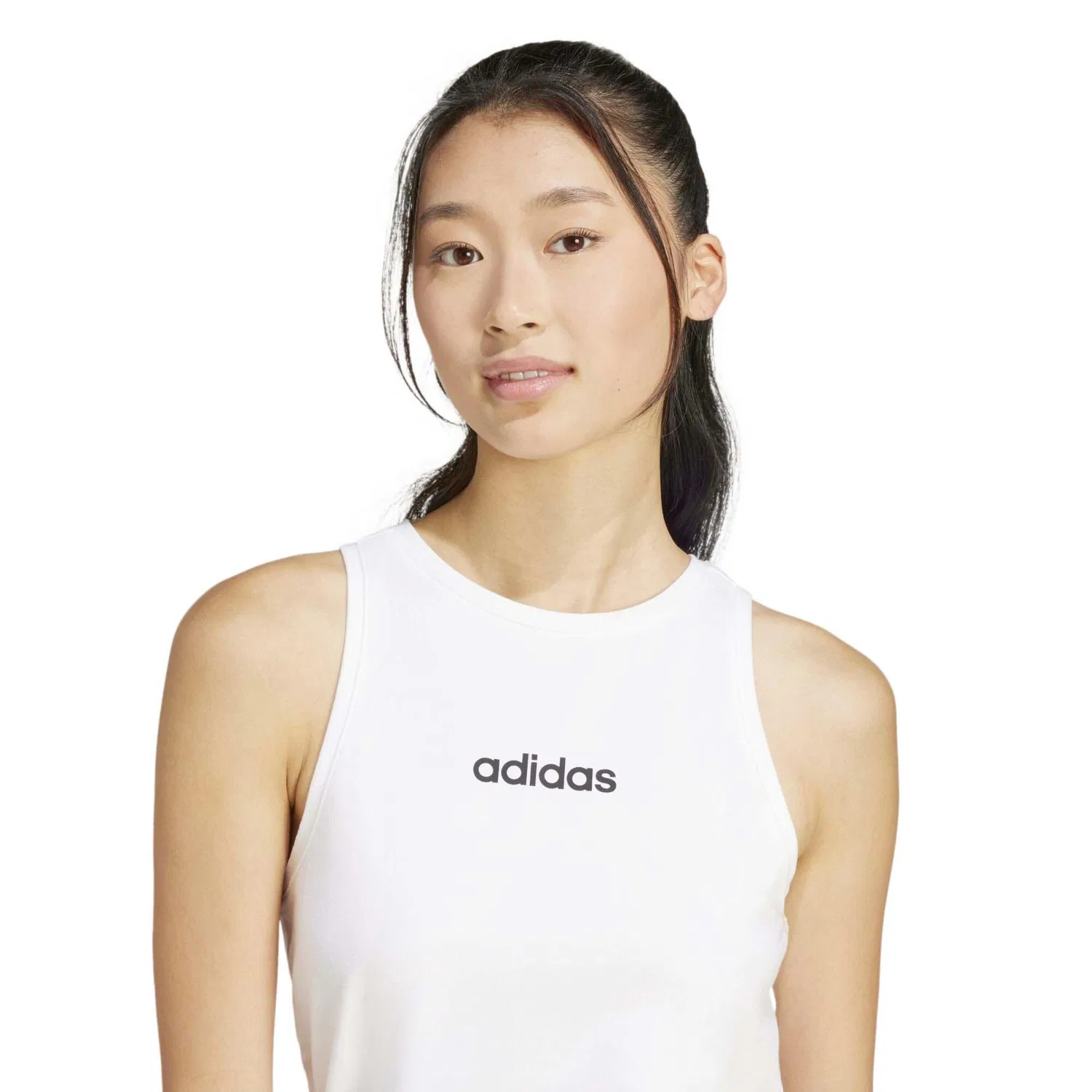 Женский топ без рукавов Lin Sj Tk Adidas, Weiß — фото 4