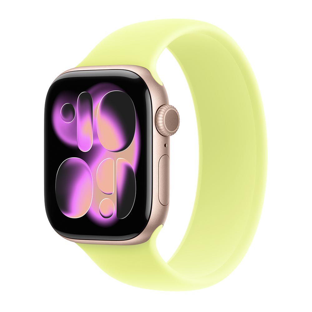 

Умные часы Apple Watch Series 11 (GPS+Cellular), 46 мм, Rose Gold Aluminum Case/Neon Yellow Solo Loop - Size 7, Розовый, Умные часы Apple Watch Series 11 (GPS+Cellular), 46 мм, Rose Gold Aluminum Case/Neon Yellow Solo Loop - Size 7
