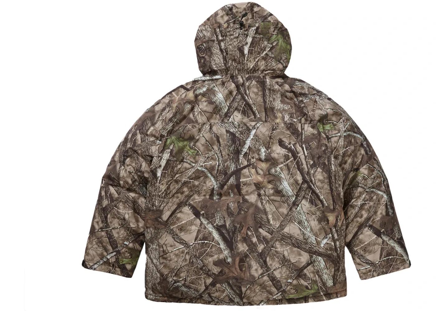 Мужской пуховик с камуфляжным принтом Supreme Parka (FW23), Timber Camo — фото 3