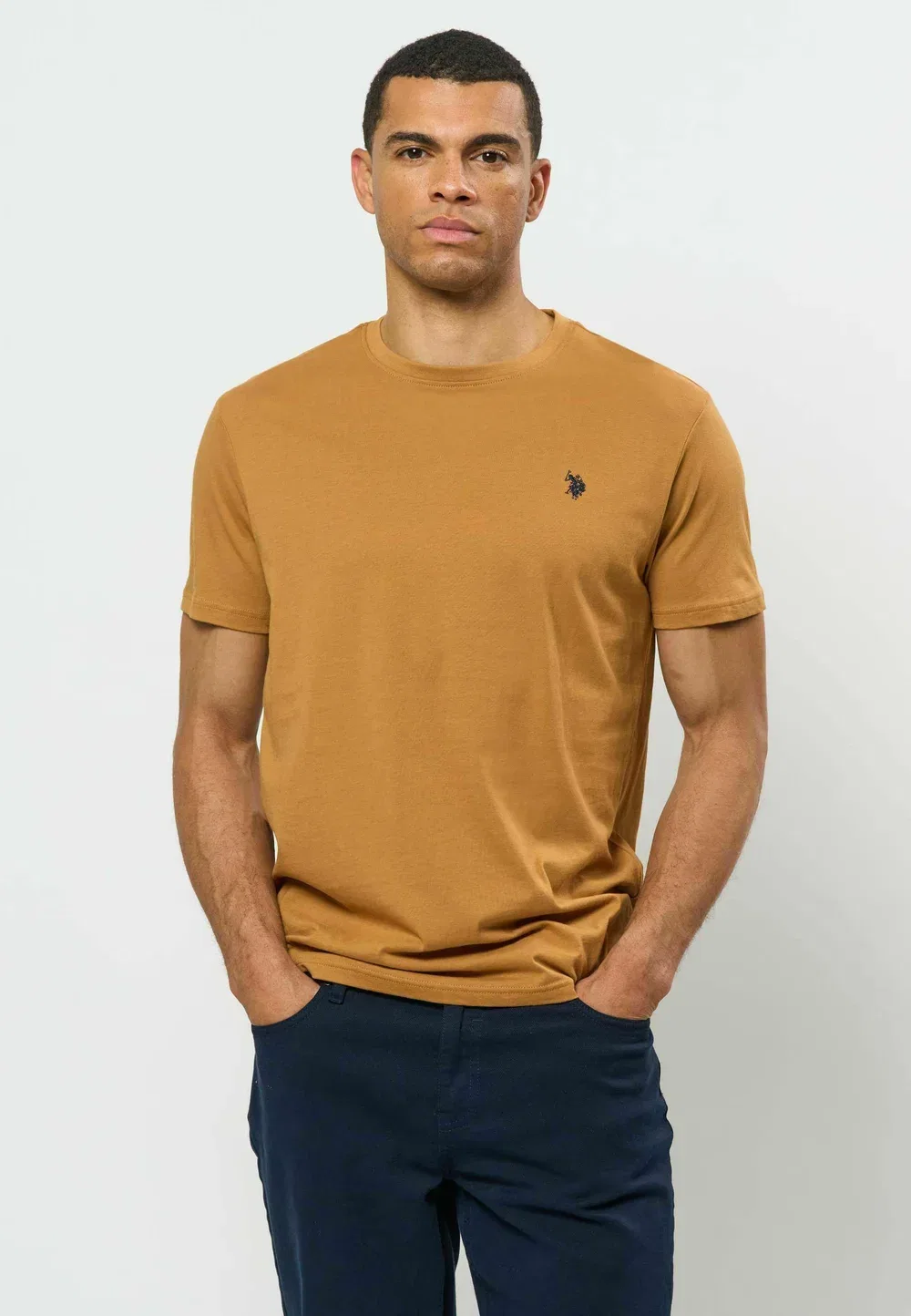 Футболка Umarjun - базовая футболка U.S. Polo Assn., Brown Sugar