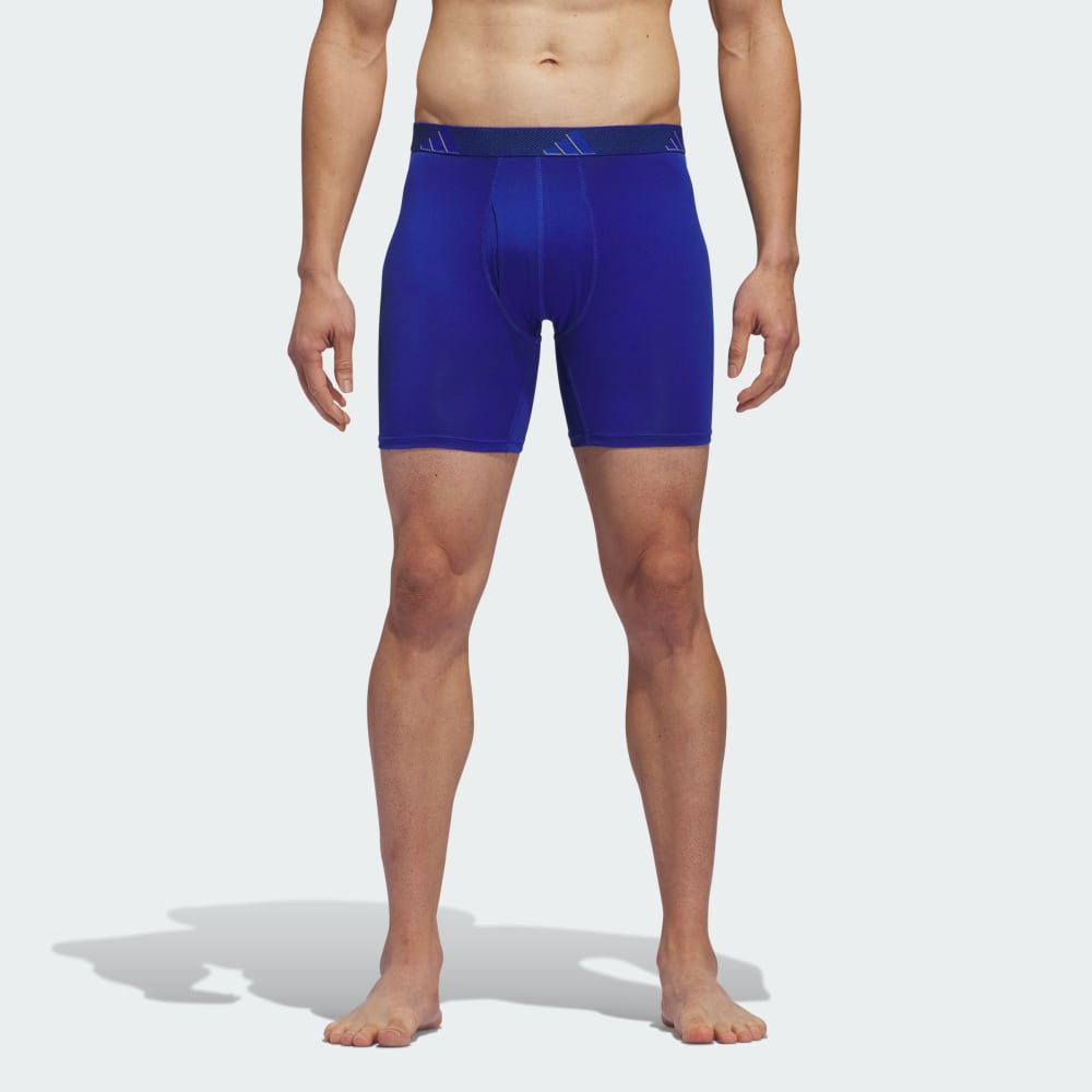 

Боксеры Adidas Microfiber Boxer Briefs 3-Pack, цвет Blue/Grey/Legend Ink