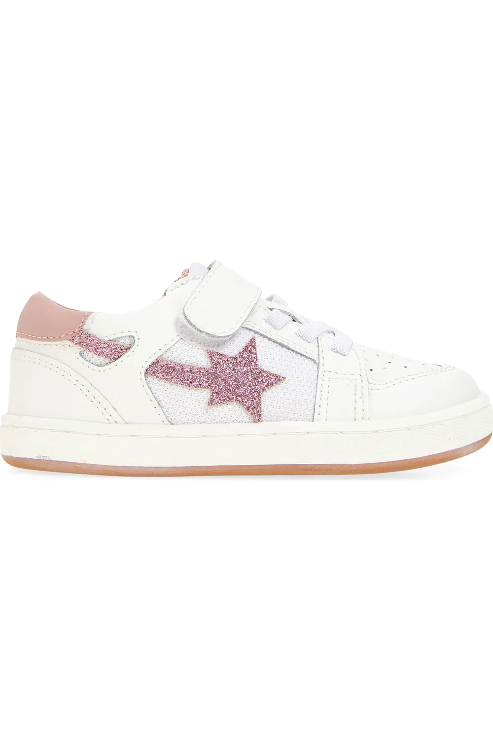 Детские кроссовки со звездой Star Runner OLD SOLES, Snow/Glam Pink — фото 3