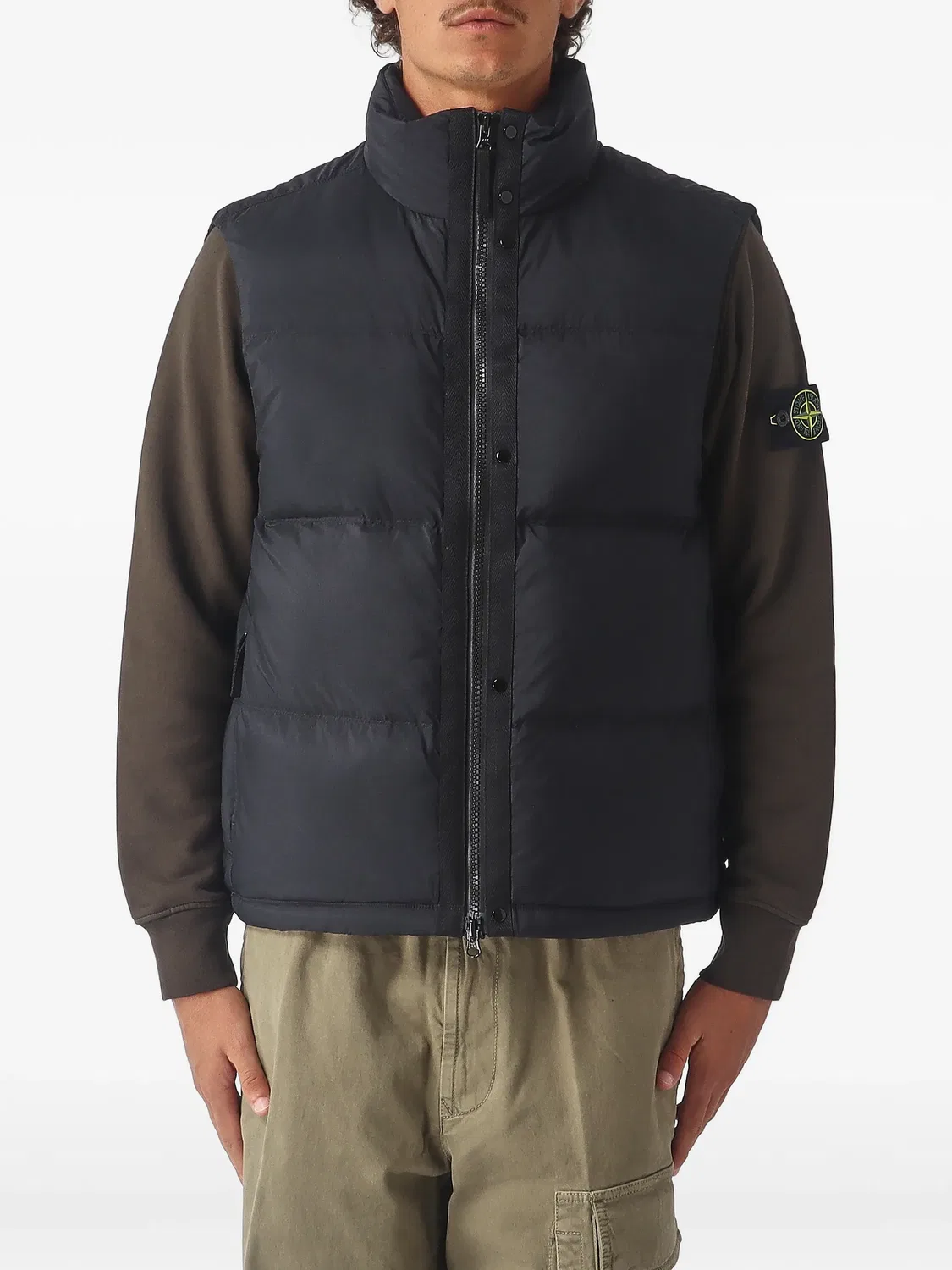 Stone Island Жилет G100004 из рипстопа Cordura черный