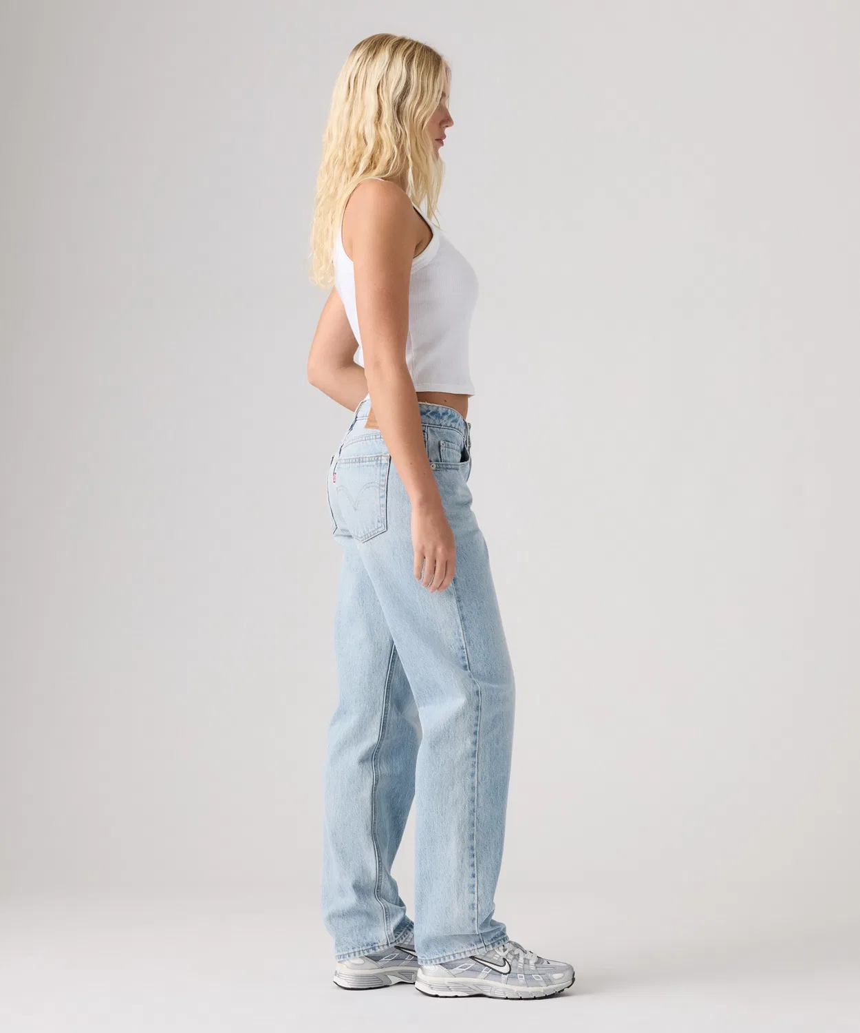Женские джинсы прямого кроя с низкой посадкой Levi's LOW STRAIGHT, Light Indigo Blue — фото 3