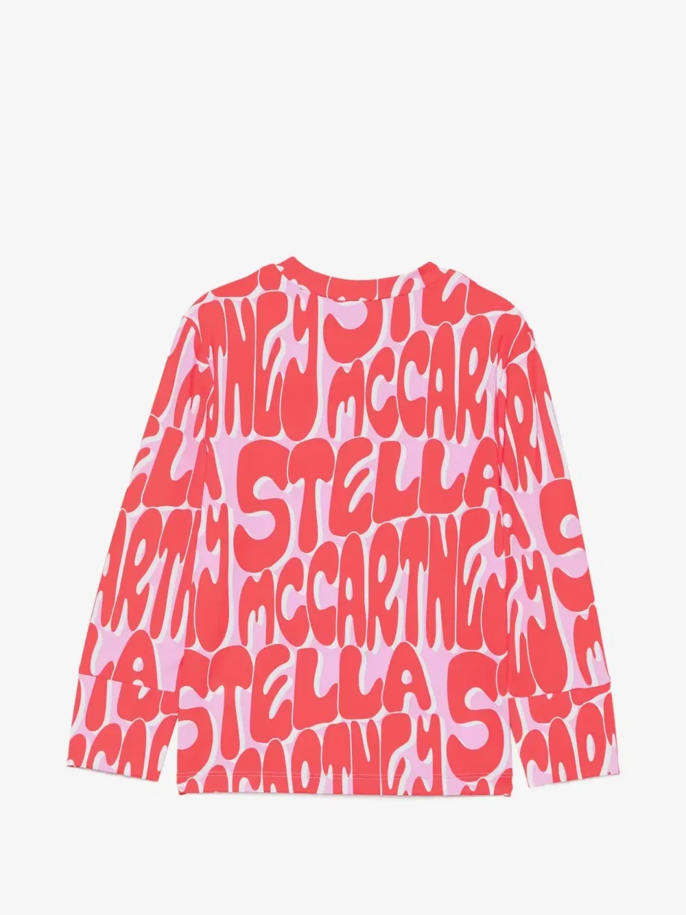 Футболка с длинным рукавом с логотипом Stella McCartney Kids, розовый — фото 2