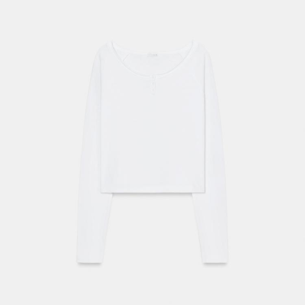 

Футболка Zara Henley Neck, белый