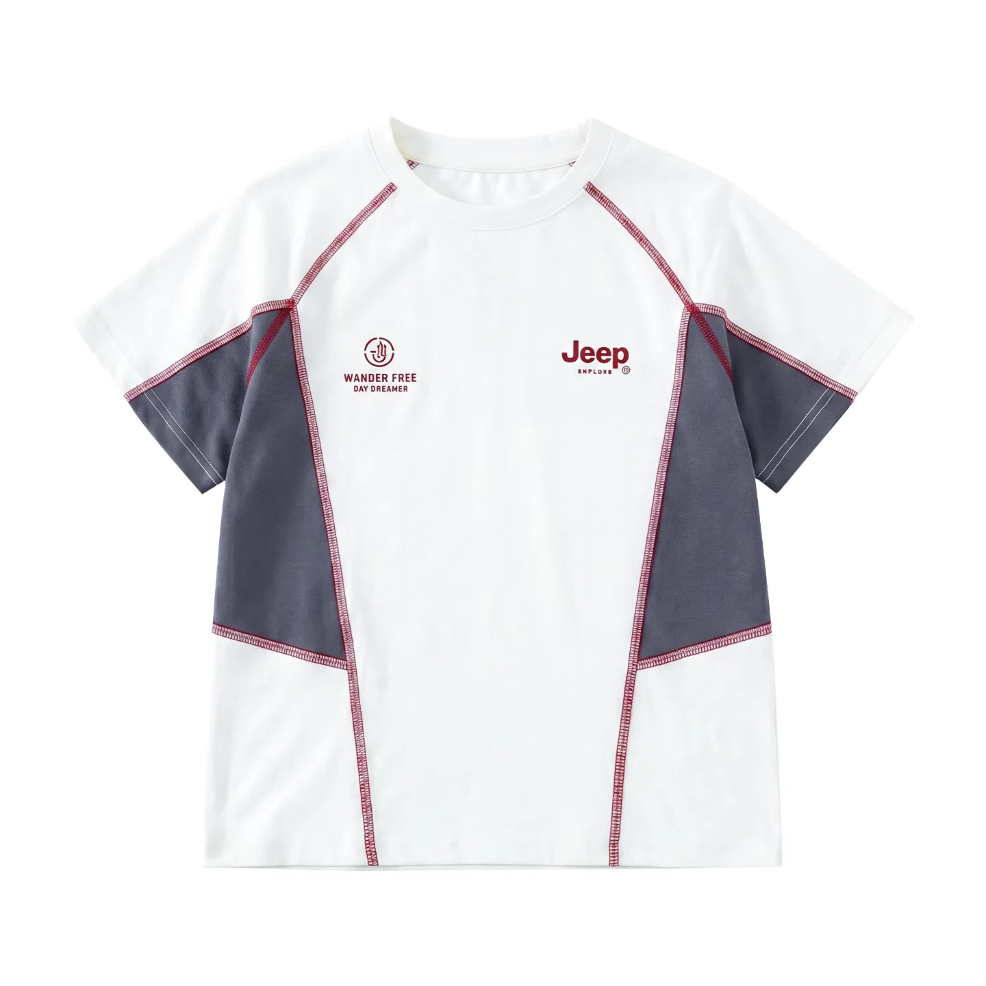 Детская футболка с круглым вырезом Jeep Grade School T Shirts, Ecru