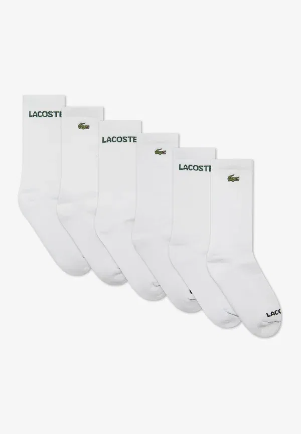 Носки хлопковые Lacoste, белый — фото 2