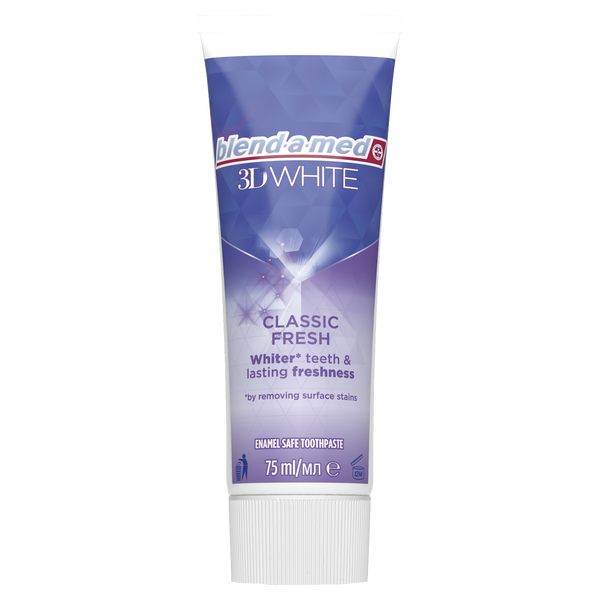 

Зубная паста, 75 мл Blend-A-Med 3D white classic fresh