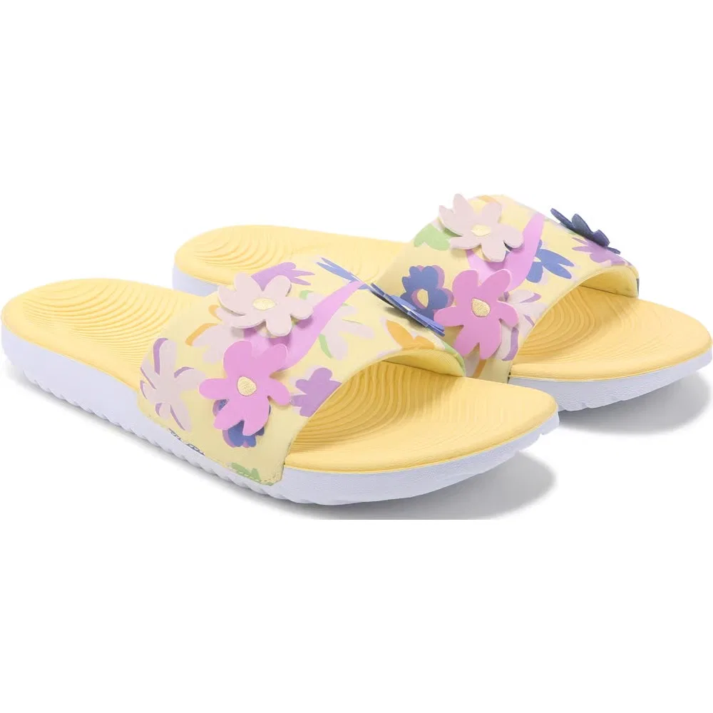 Детские сандалии-шлепанцы Kawa Nike, Yellow Floral