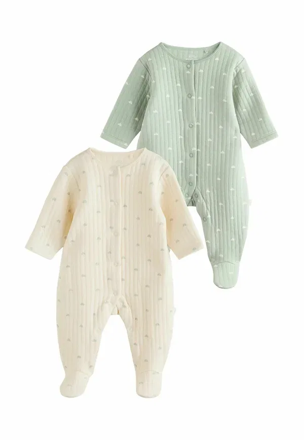 Комплект пижамный Regular fit, хлопок, 2 шт, Next, Sage green, зеленый