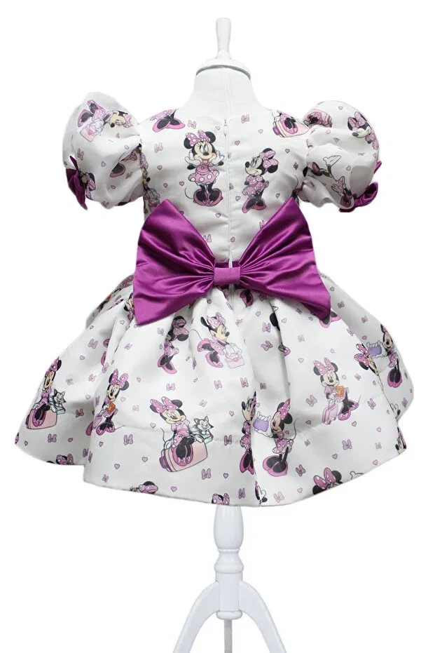Детское платье для девочек с принтом Minnie Mouse Egolika Kids, Multicolor — фото 2