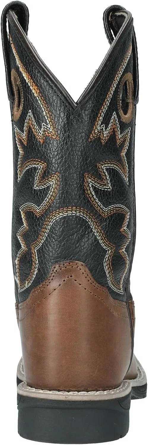 Детские ботинки для девочек с принтом Stampede Smoky Mountain Boots, Brown/Black — фото 3