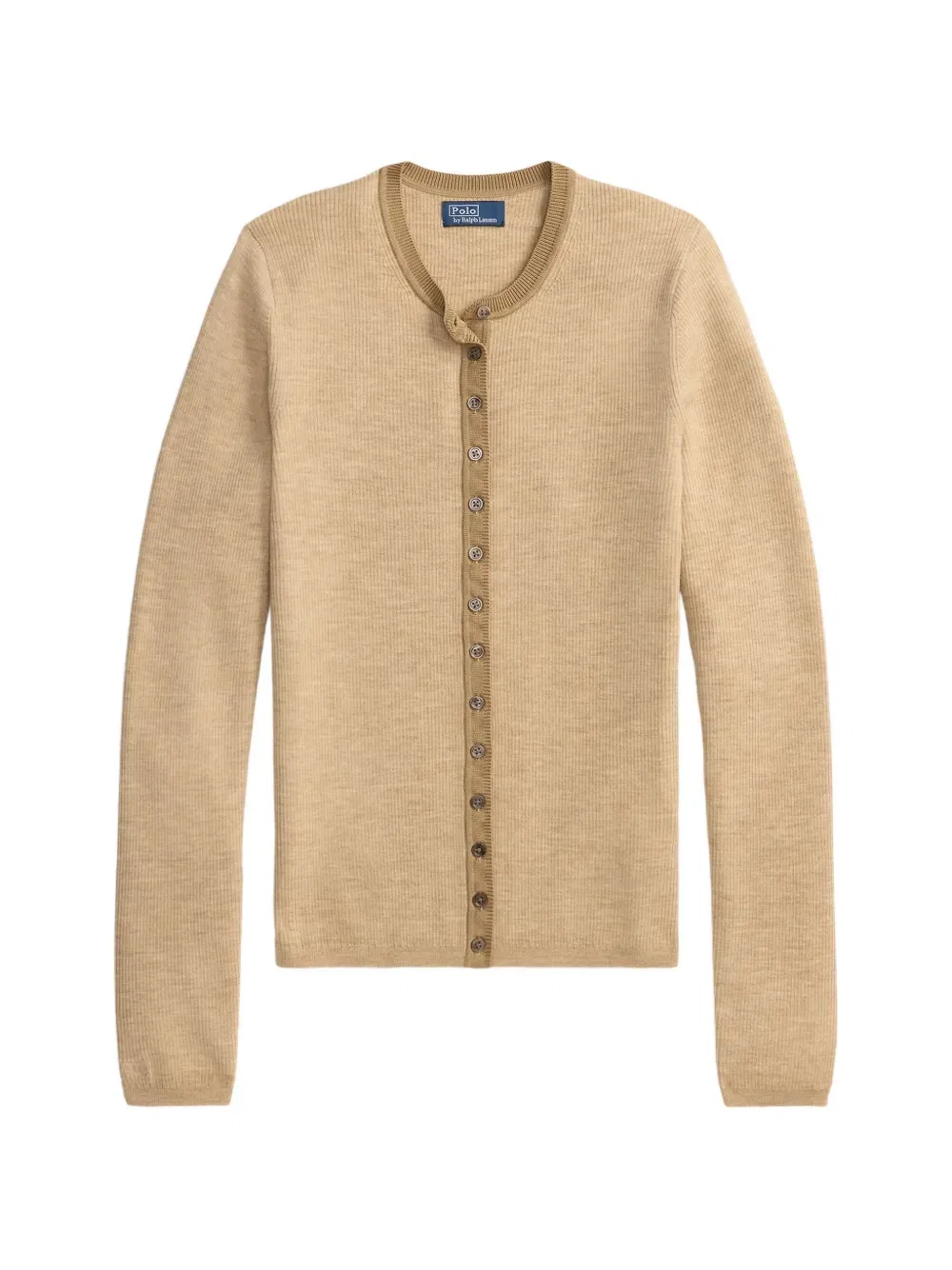 Кардиган в рубчик Polo Ralph Lauren, бежевый