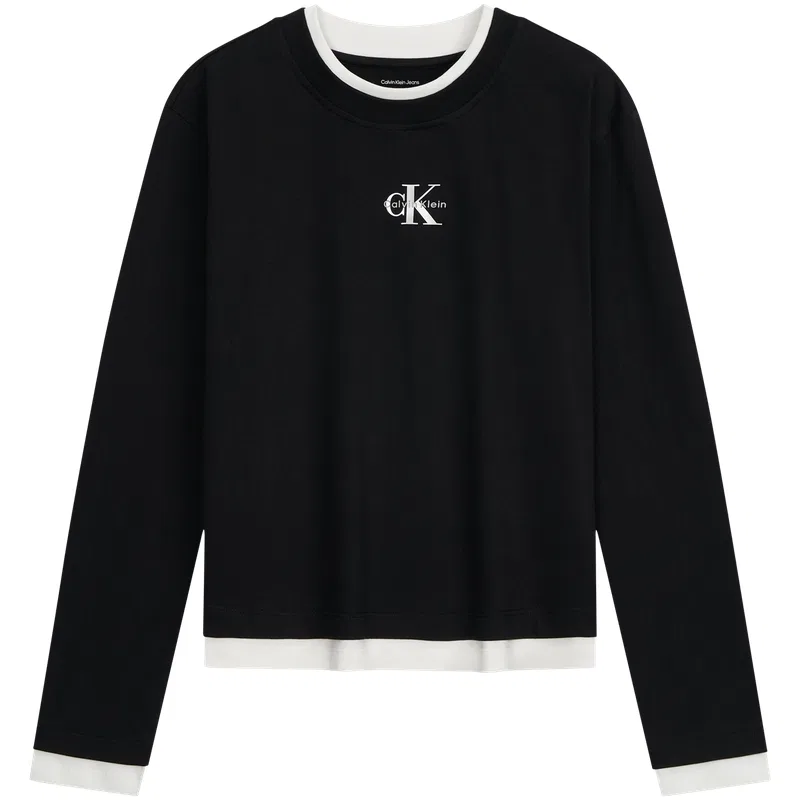 Женская футболка с круглым вырезом Light Heather Gray Calvin Klein — фото 4
