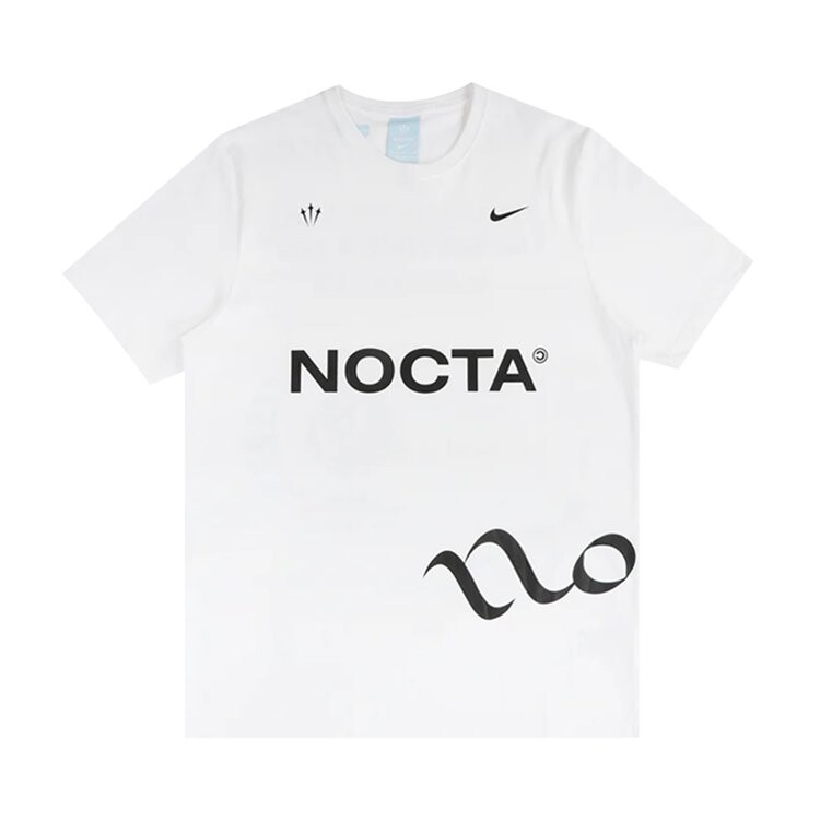 Футболка Nike x NOCTA Short-Sleeve Basketball Top 'White', белый — фото 2