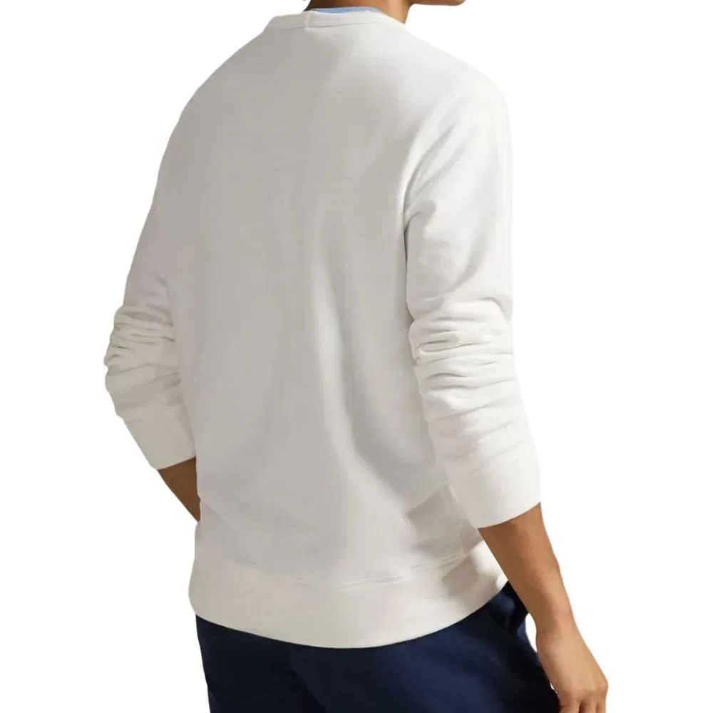 Мужской свитшот с длинным рукавом SS26 Polo Ralph Lauren, White — фото 4