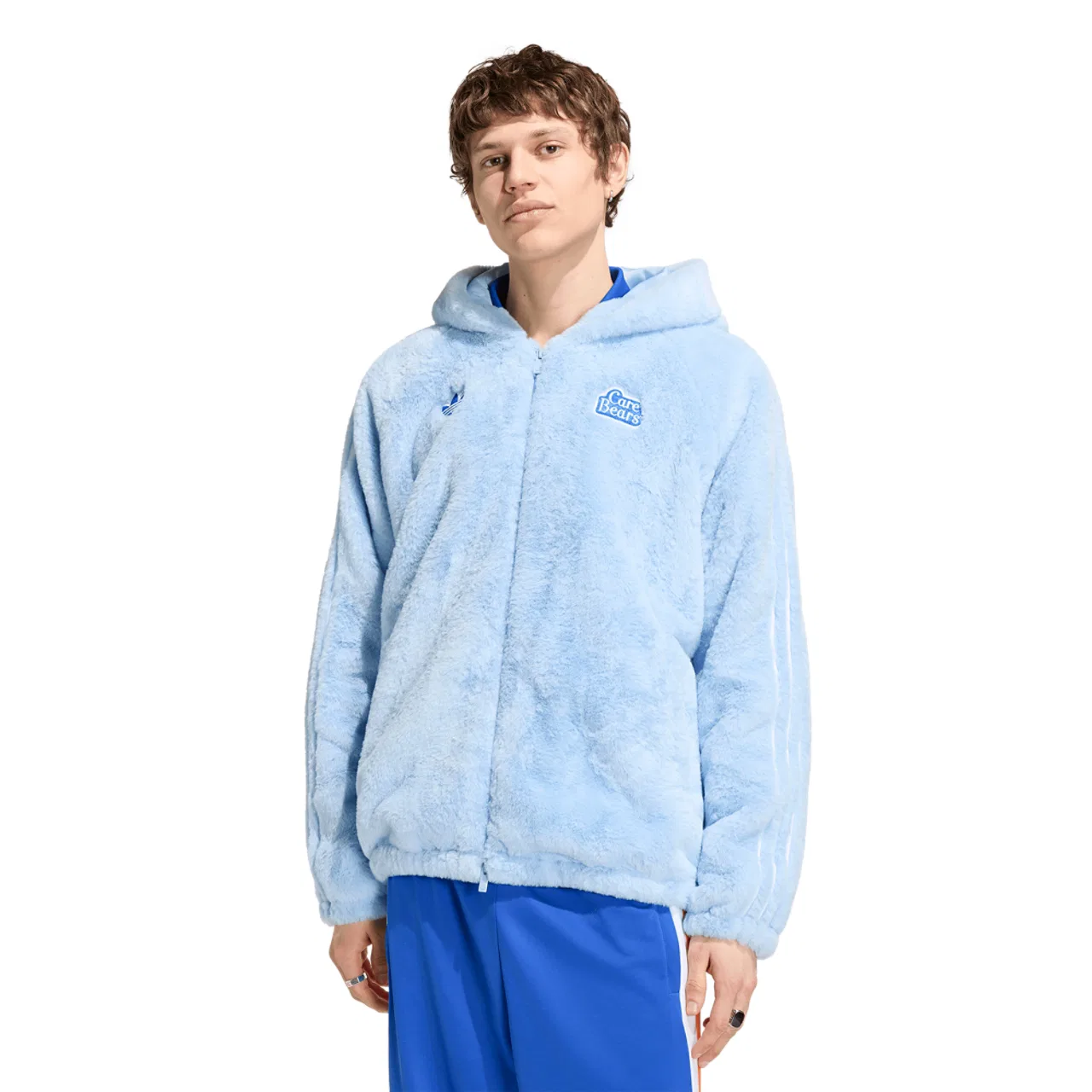 Мужская куртка Fur Jacket Adidas Originals x Care Bears, цвет Clear Sky