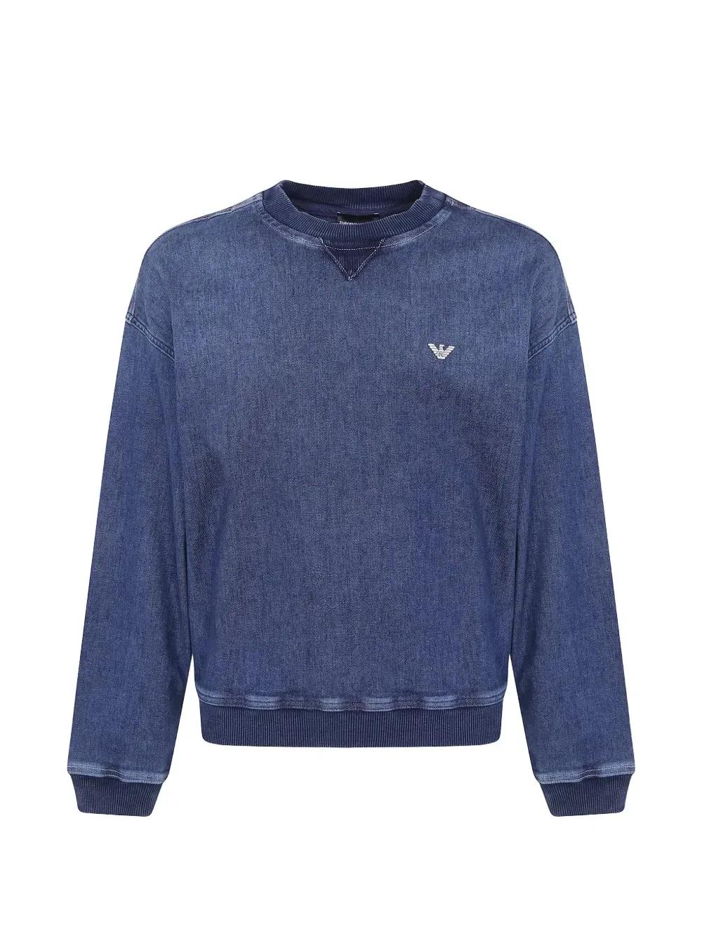 Джинсовый свитшот Emporio Armani, синий