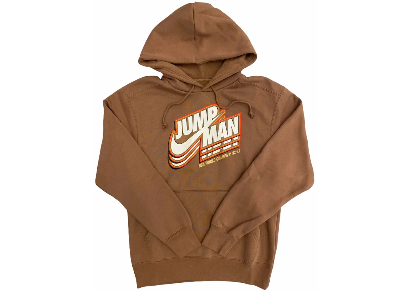 Мужской худи на молнии с капюшоном флисовый Jordan Jumpman Fleece Pullover Hoodie, Archaeo Brown