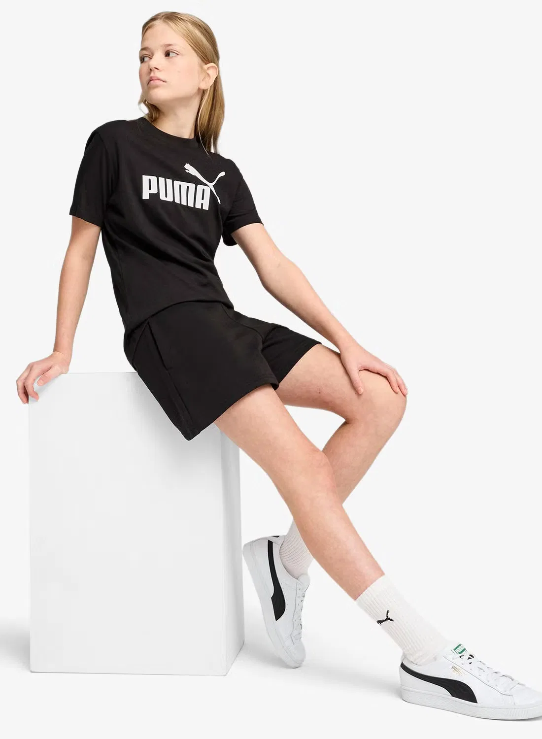 Футболка с принтом No. 1 Logo Puma, черный — фото 3