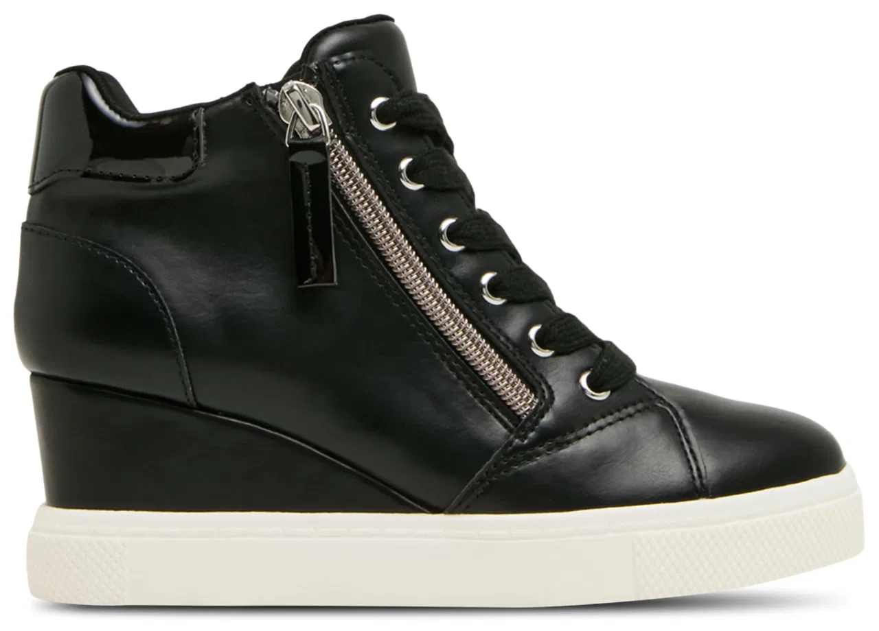 Детские кеды на танкетке с принтом Steve Madden, Black