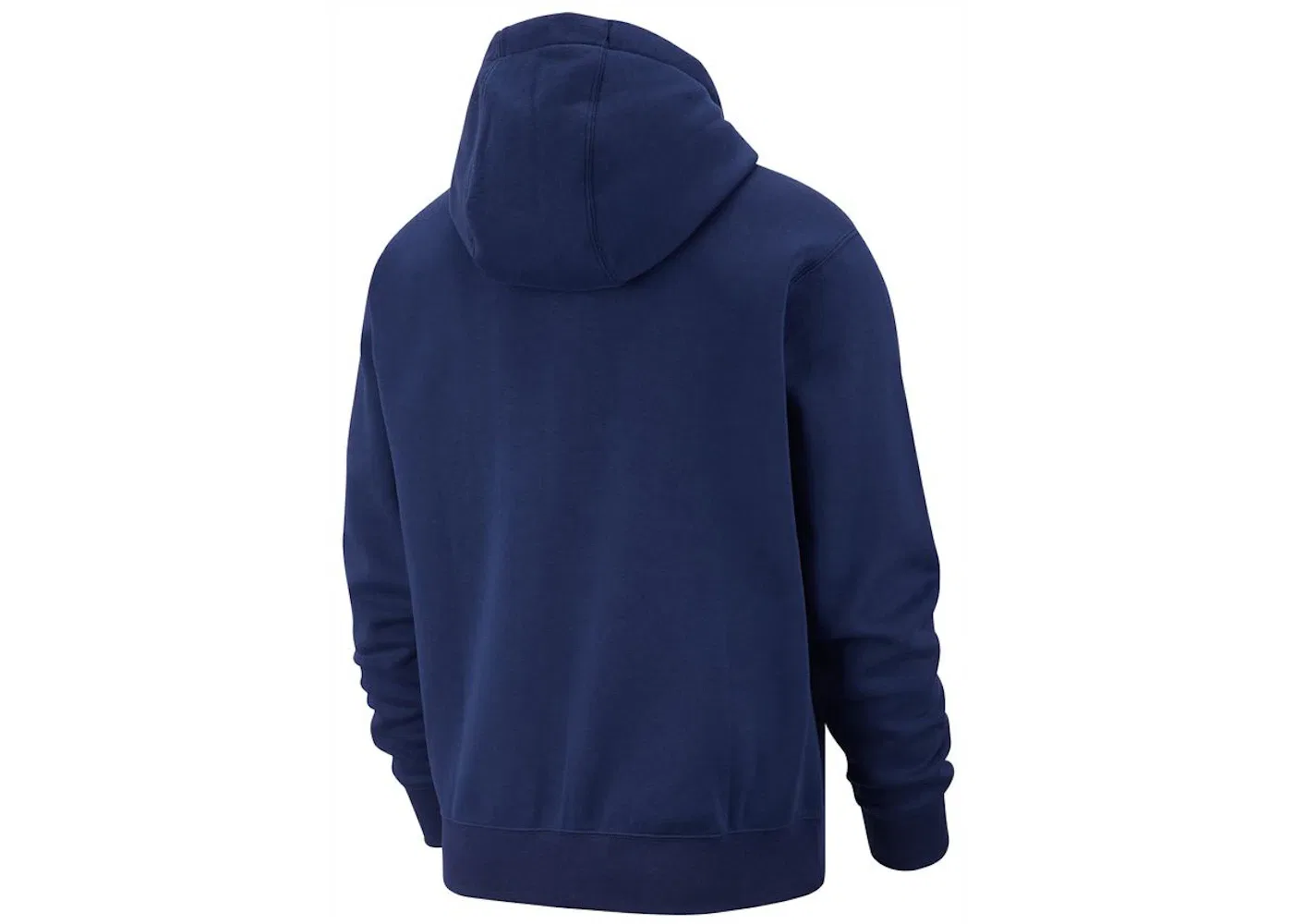 Мужская флисовая худи с длинной молнией Nike Sportswear Club Fleece Full Zip, Midnight Navy/Midnight Navy/White — фото 2