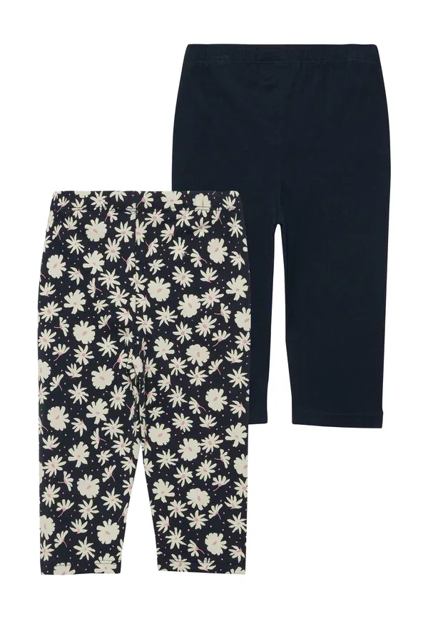 Леггинсы 2 шт., с цветочным принтом, Leggins 2 pack, S.Oliver, темно-синий