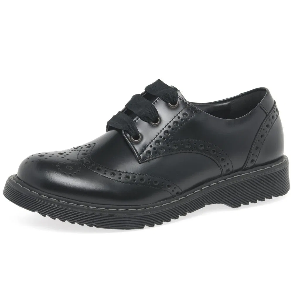 Детские туфли для девочек brogue Start-rite, Black Wide
