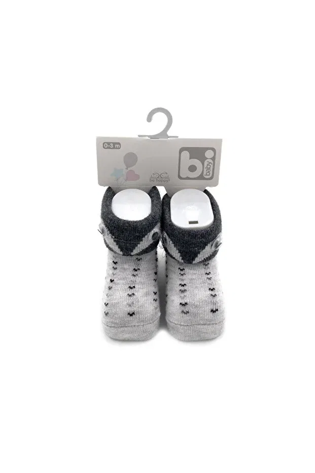 Детские носки для мальчиков с животным принтом Bibaby, Light Gray