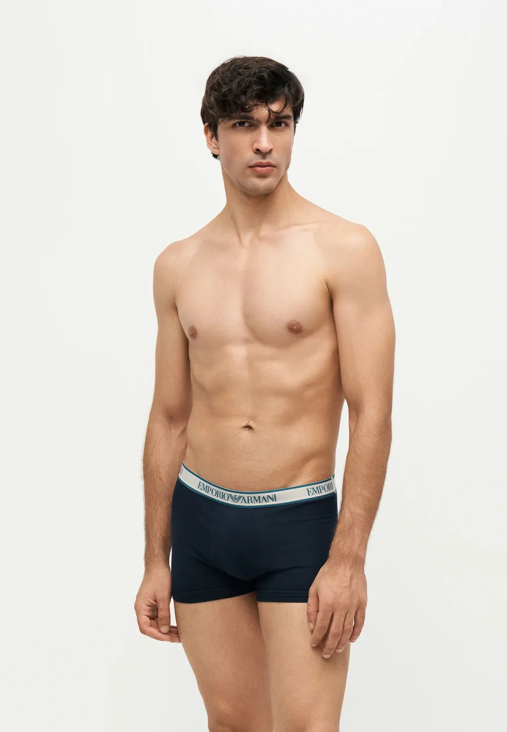 3 шт. - трусы Emporio Armani, Blu/Octane Blu — фото 2