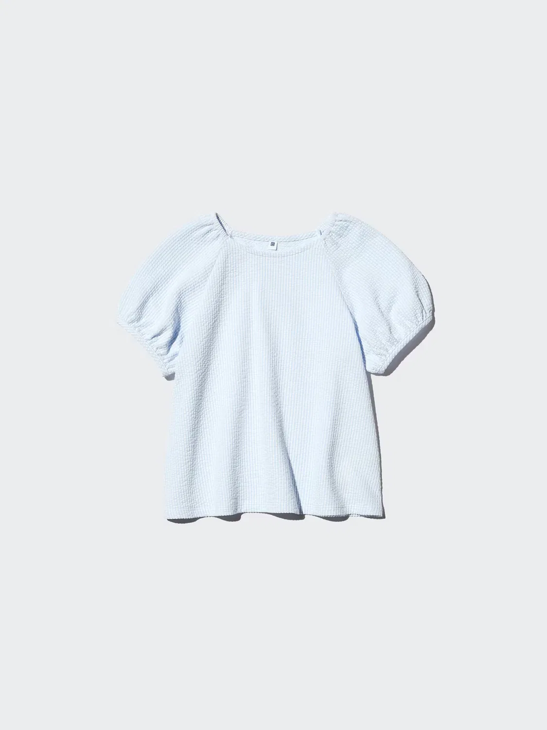Детская футболка Uniqlo, с пышными рукавами, белый — фото 4