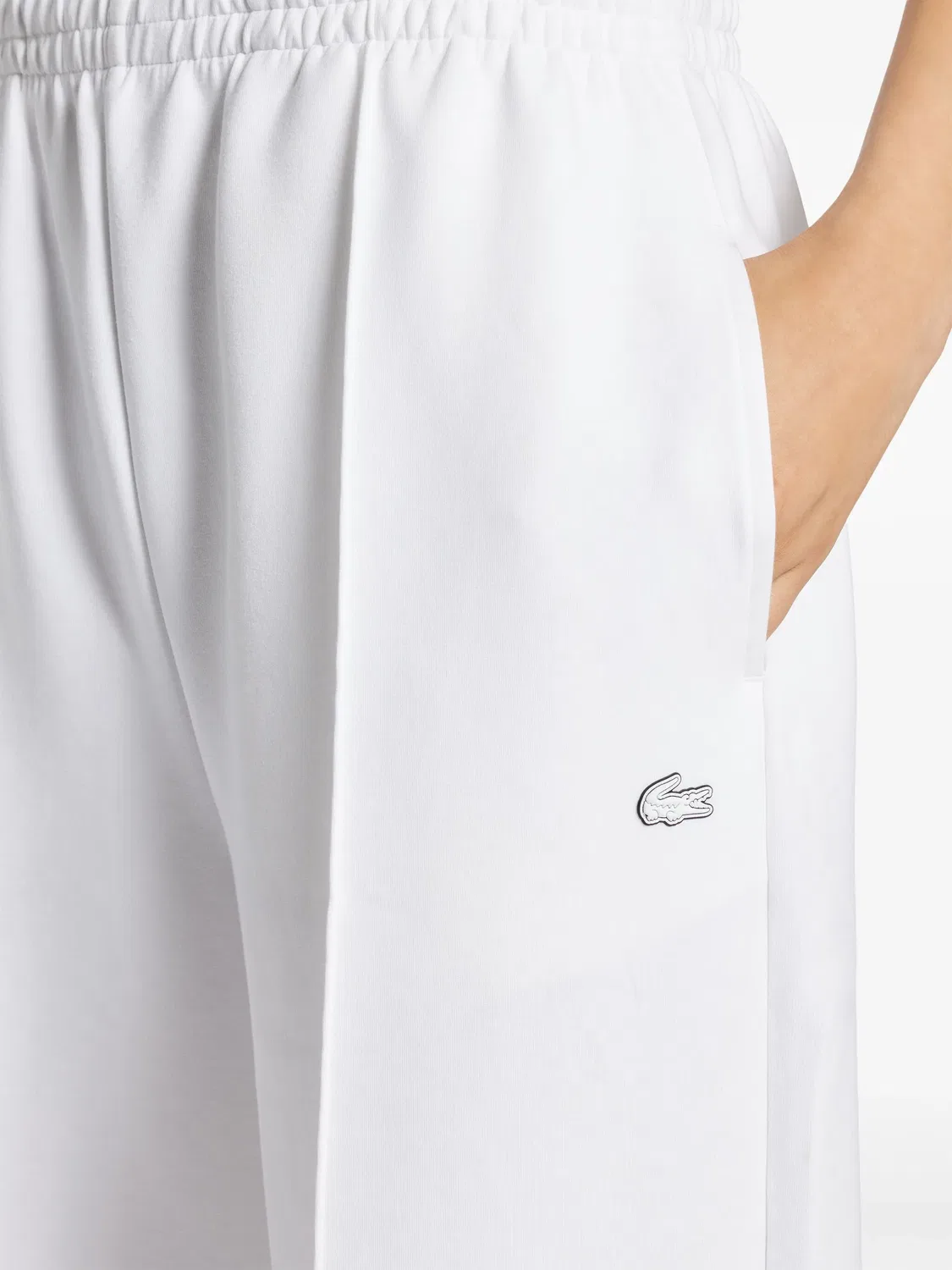 Широкие спортивные брюки Lacoste, белый — фото 4