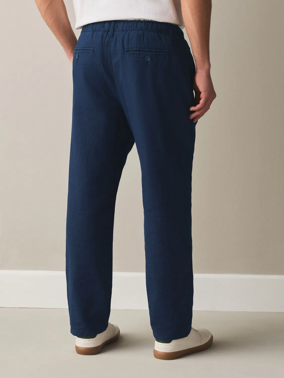 Брюки Regular Tapered Fit Next, Indigo Blue — фото 4