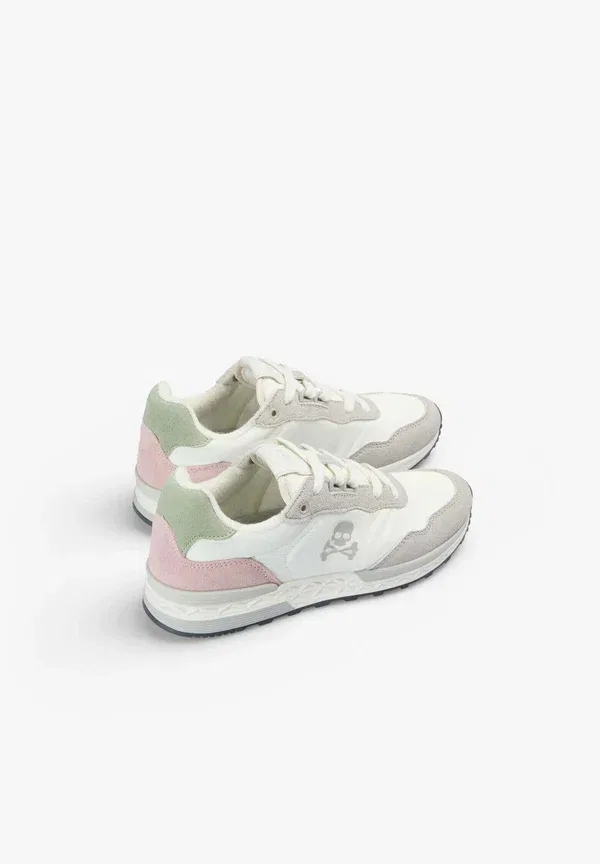 Кроссовки из кожи/синтетики Harry sneakers girls, Scalpers, White, Green, зеленый — фото 4