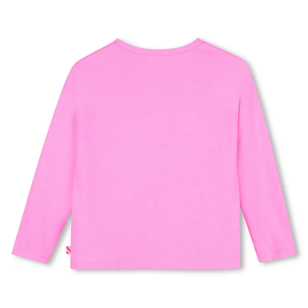 Детская футболка для девочек с длинным рукавом Billieblush, Pink — фото 2