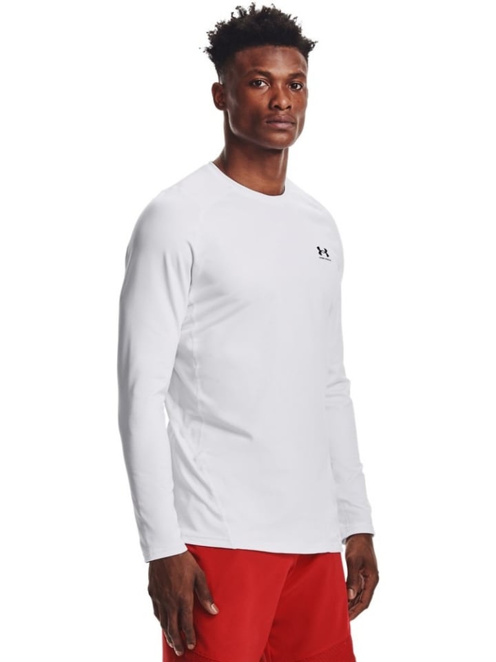 

Лонгслив ColdGear Fitted Crew Under Armour, белый